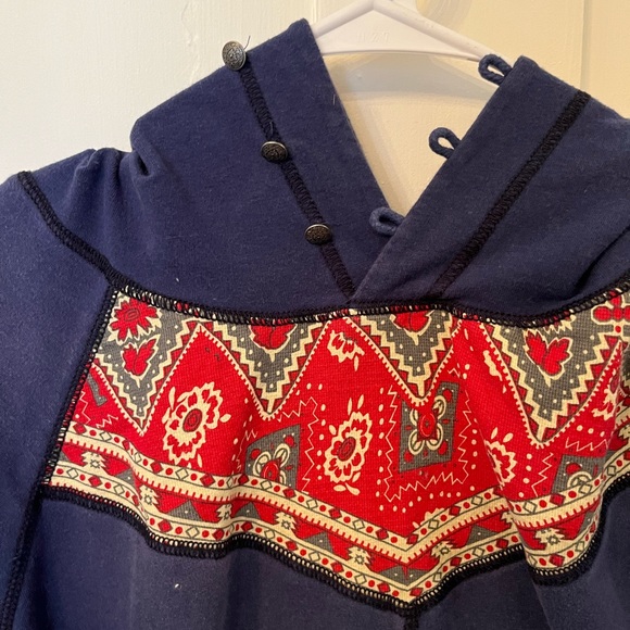 Free people patch hoodie size m - Picture 2 of 4